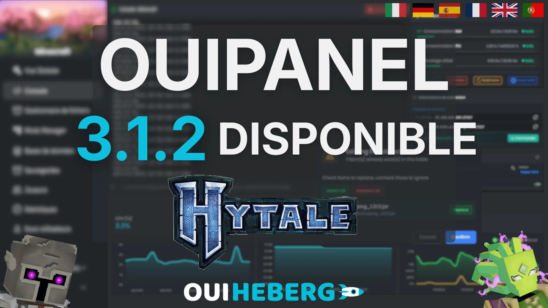 OuiPanel 3.1.2 : Gérez vos serveurs Hytale comme jamais !
