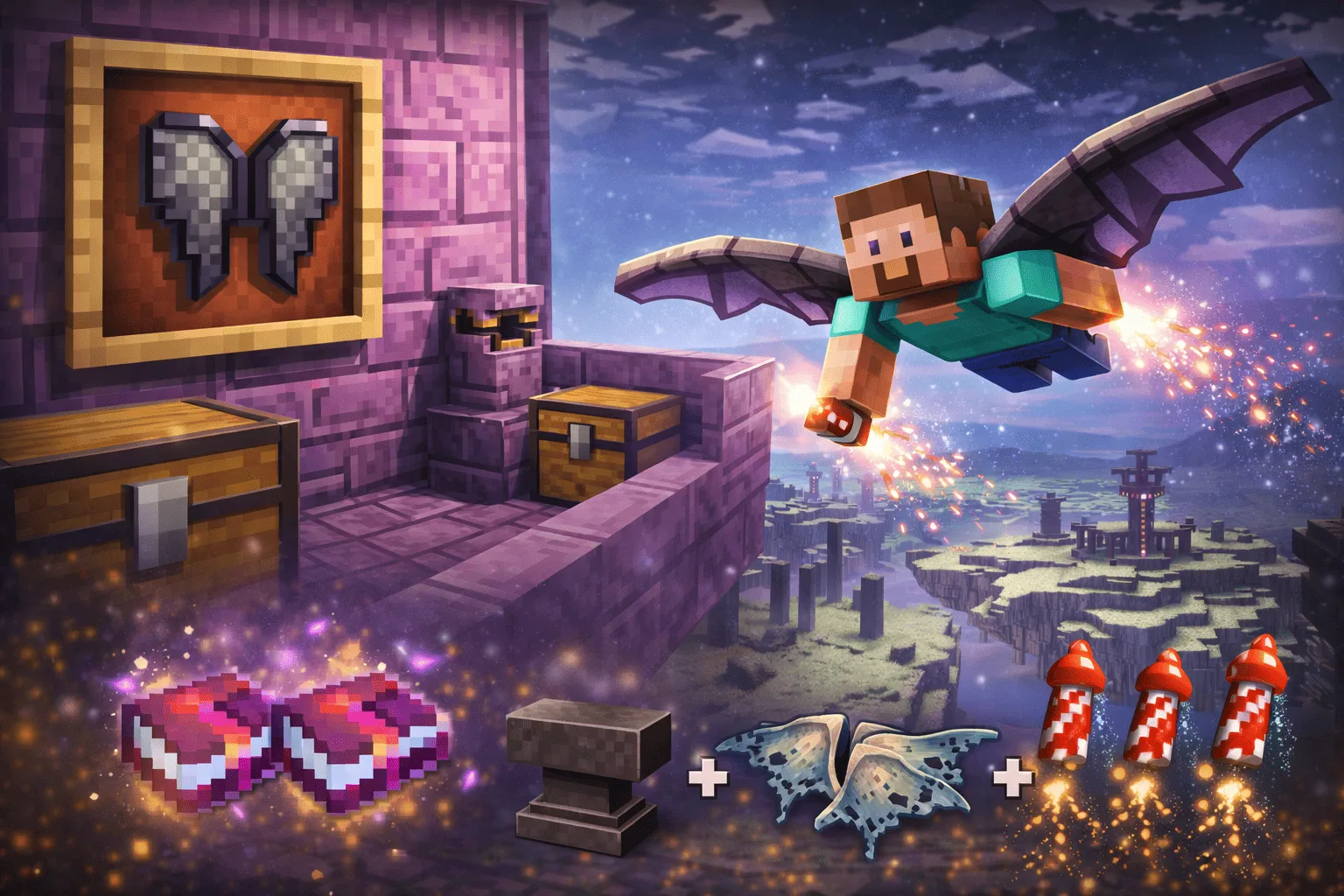 Elytra Minecraft: where to find them and recommended enchantments