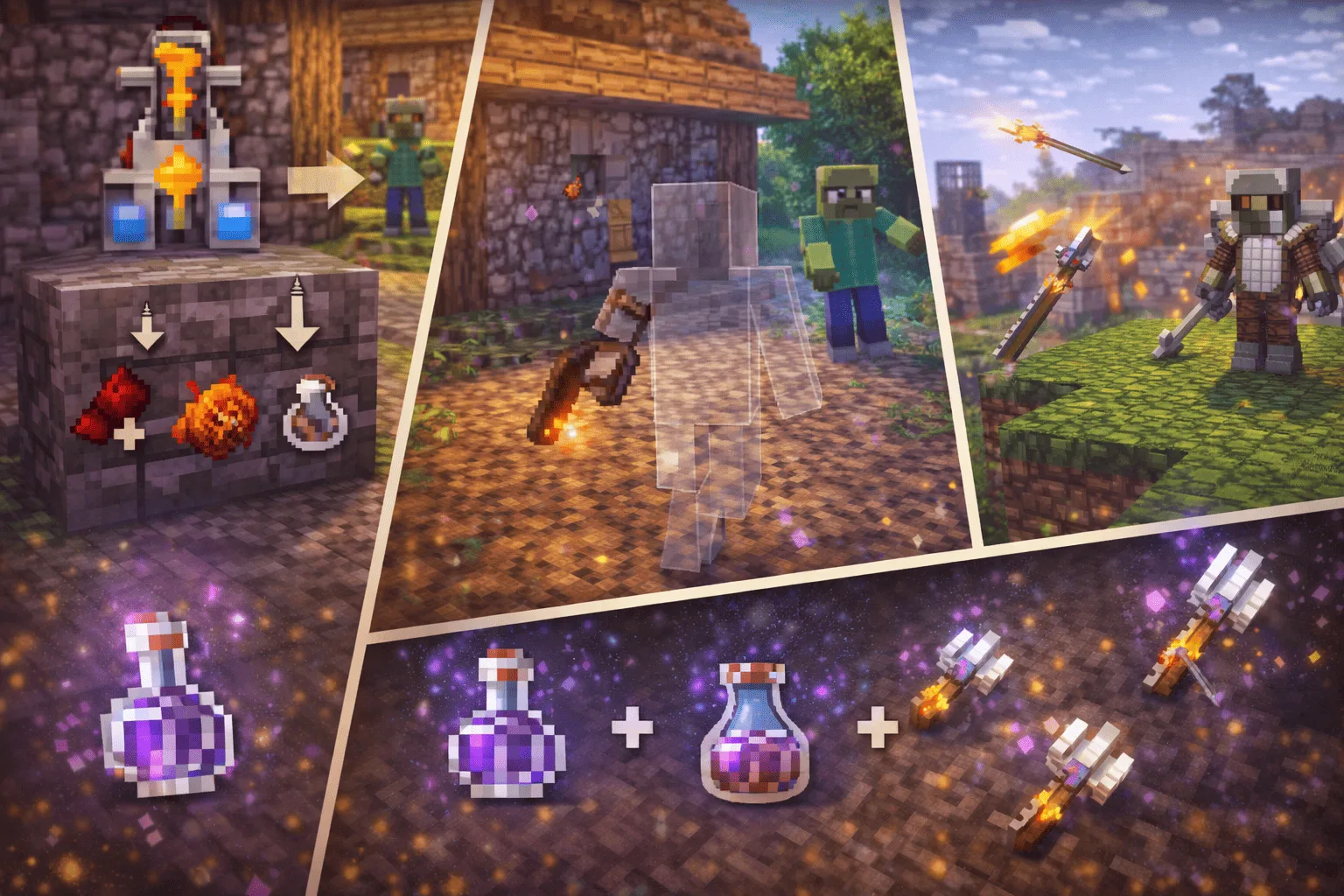 Potion d'invisibilité Minecraft : recette et durée