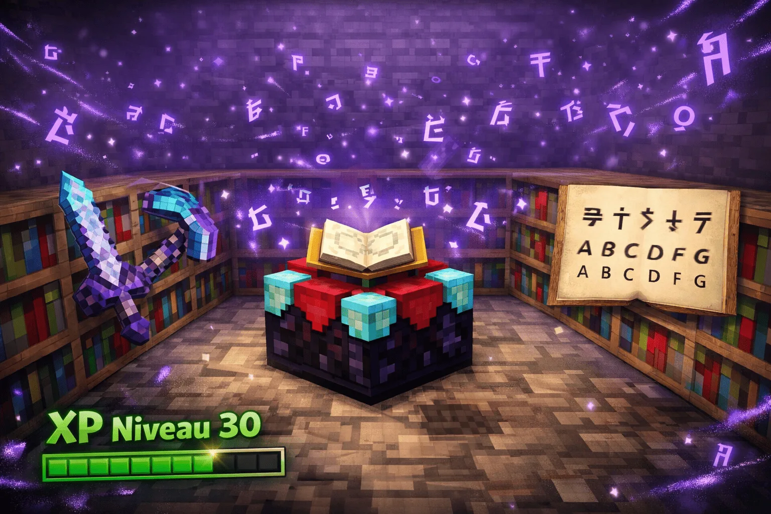 Minecraft Enchantment Table: Complete Guide + Galactic Language (2026)