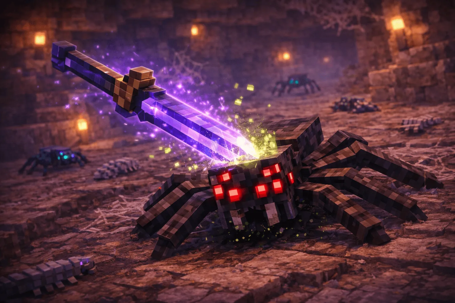 Bane of Arthropods Minecraft: all about this enchantment (often misunderstood)