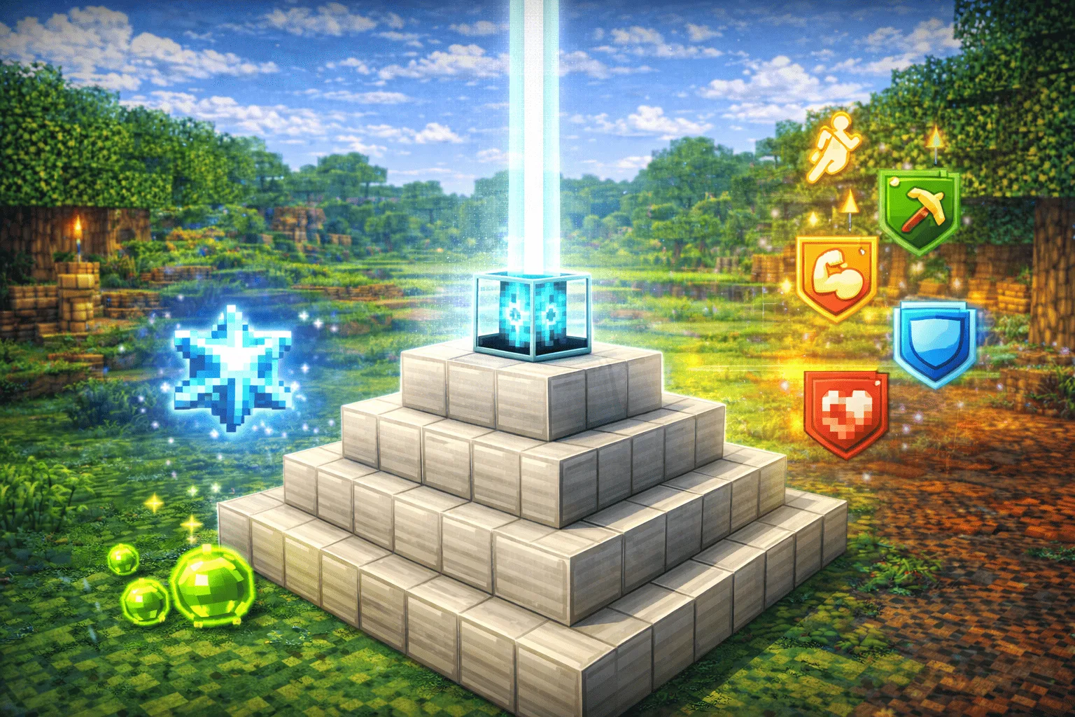 Balise Minecraft Beacon Craft Setup Effets De Status Guide 2026 