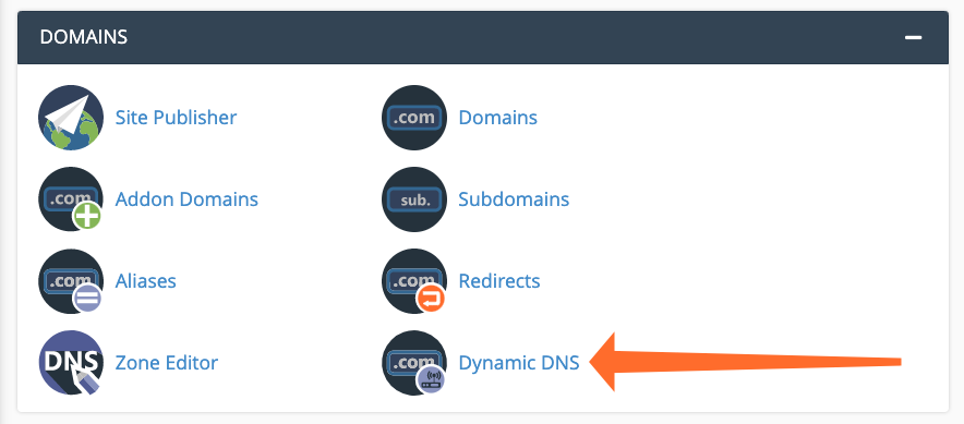 Dynamic DNS en cPanel