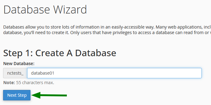 Creating the database