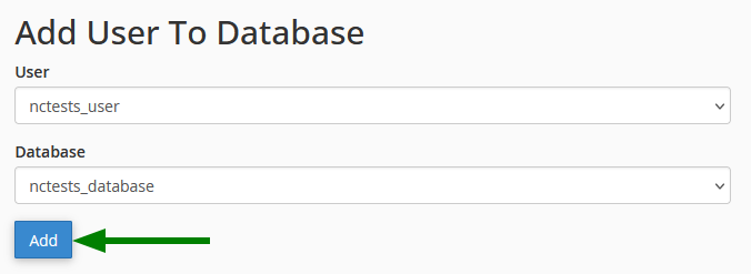 User-database association
