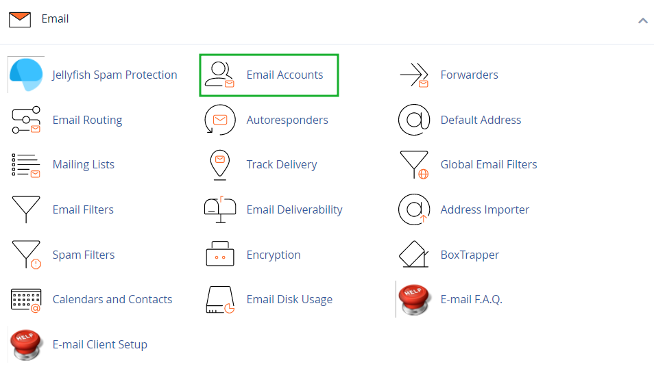 Email Accounts cPanel